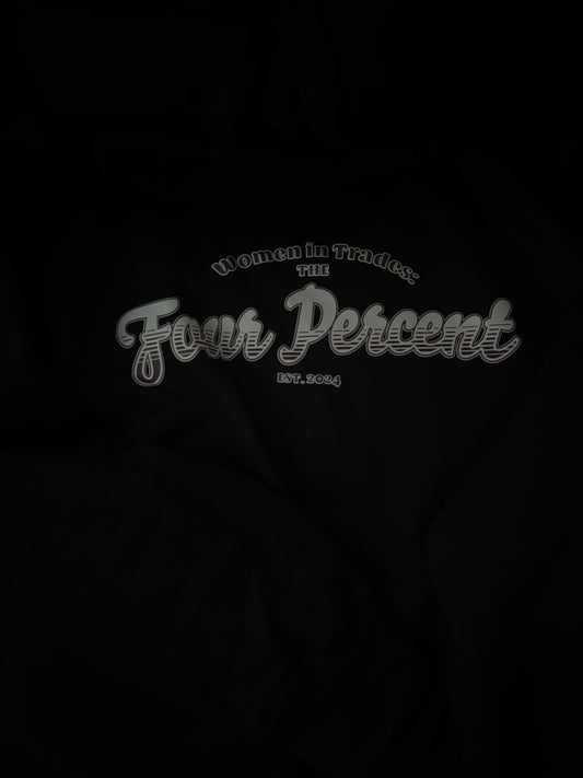 The Four Percent Hoodie in Black